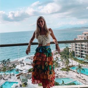 Farm Rio XS skirt maxi midi